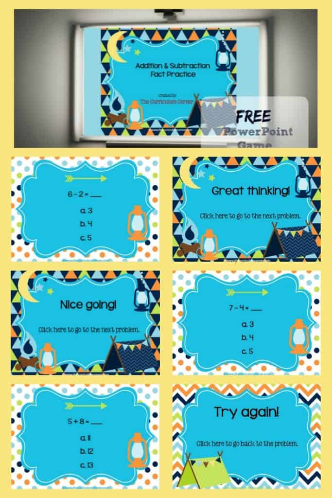 Adding Within 100 Summer Powerpoint Game by Teacher Gameroom