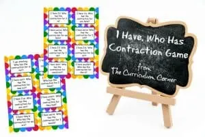 We have created this free "I Have, Who Has"&nbsp;contractions game to give students practice with forming contractions.