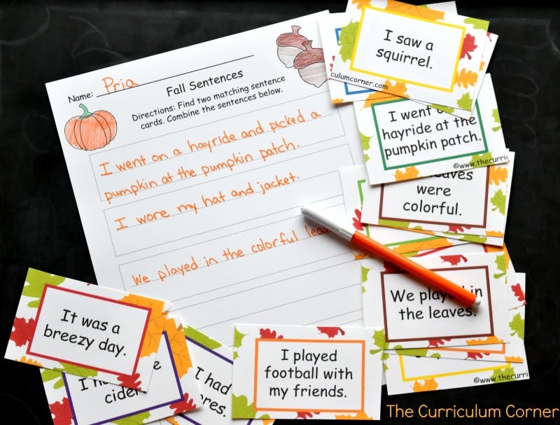 Use this fall writing center as you get ready to wrap up your school year. This fun fall theme will be a great addition to your fall activities.