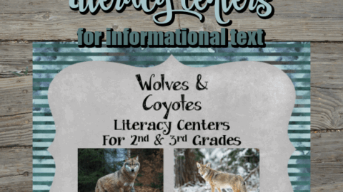 Image for Grey Wolves & Coyotes Literacy Centers