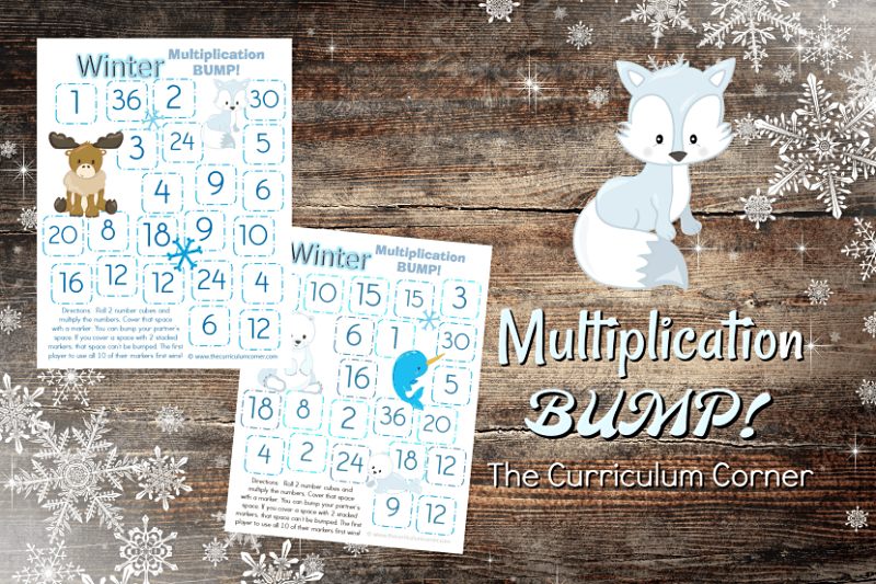 Winter Multiplication BUMP! This set of free Arctic Animals Multiplication BUMP! Games have been created to help your students work on mastering their multiplication facts this winter.