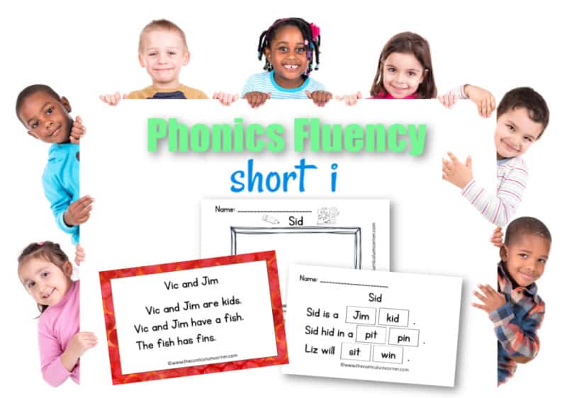 This free set of short i fluency passages can be used for your students focusing on vowel sounds during reading instruction.