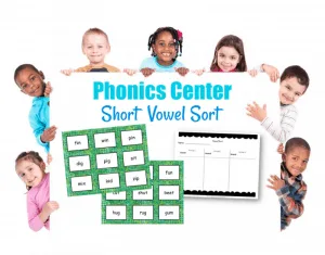 This short vowel sort activity can be a great to use as a center for your beginning readers who need practice with vowel sounds.