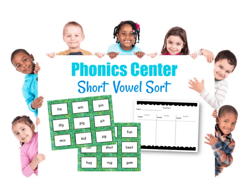 This short vowel sort activity can be a great to use as a center for your beginning readers who need practice with vowel sounds.