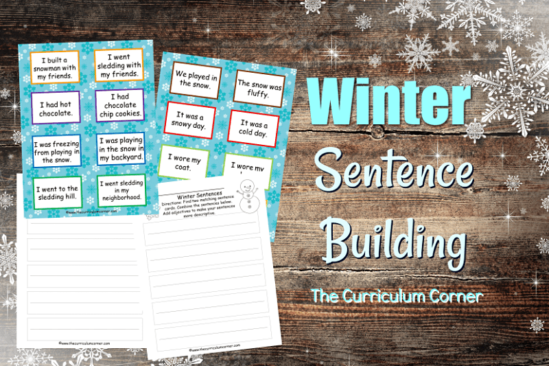 This free winter writing center is designed to help your writers work on combining shorter sentences in their writing.