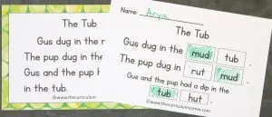This free set of short u fluency passages can be used for your students focusing on vowel sounds during reading instruction. 3