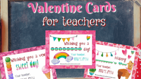 Image for Editable Teacher Valentine Cards