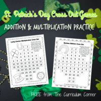 St. Patrick's Day Addition & Multiplication Cross Out Games