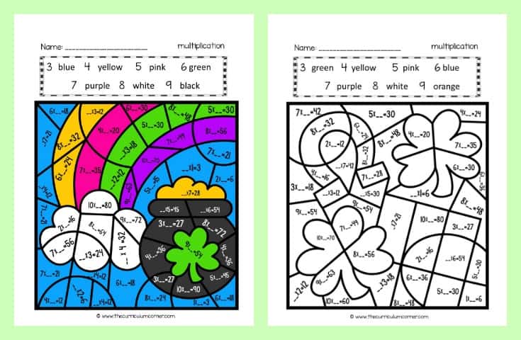 st-patrick-s-day-color-key-multiplication-the-curriculum-corner-123