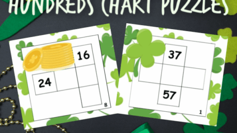 Image for St. Patrick's Day Hundreds Chart Puzzle Cards