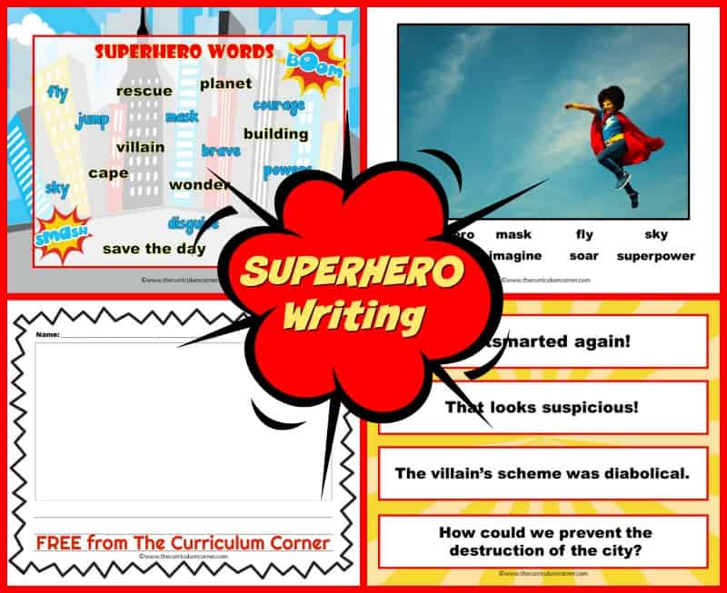 Help your students become super writers with the help of this free Superhero Photo Prompt Set. 