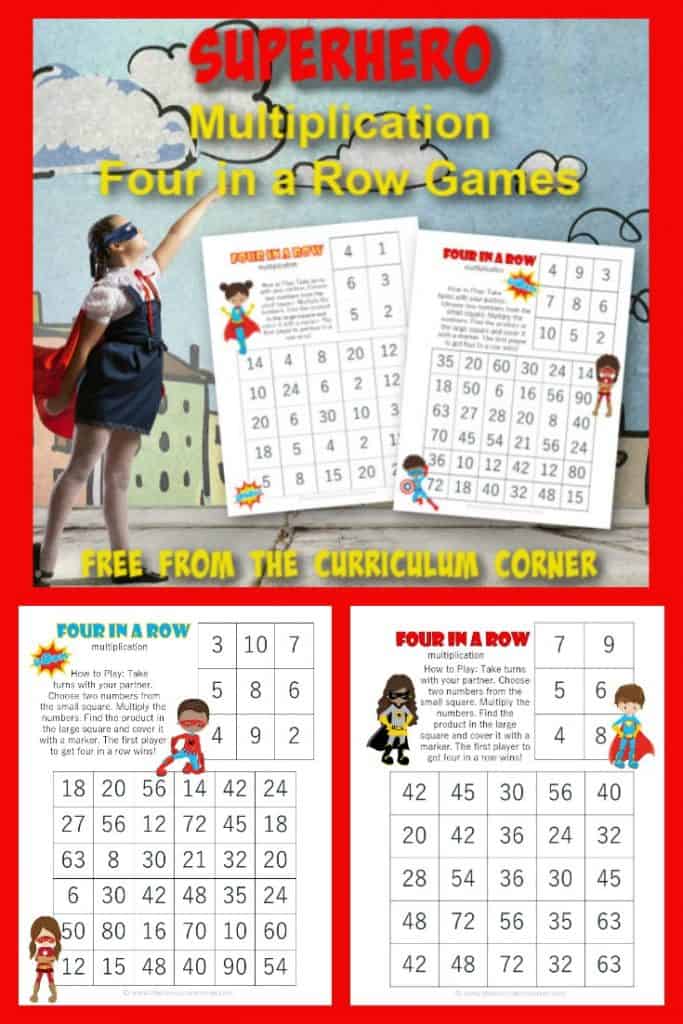 superhero-multiplication-four-in-a-row-the-curriculum-corner-123