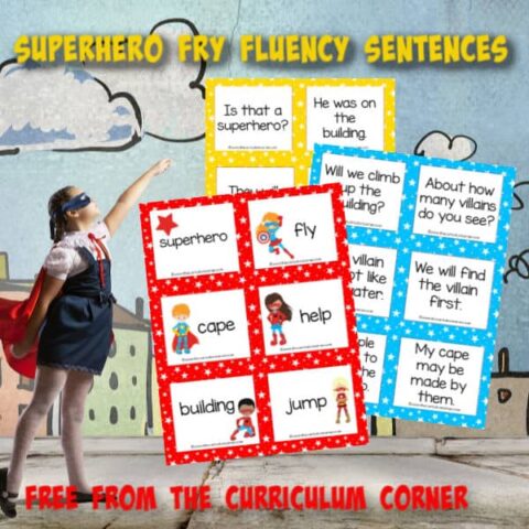 Image for Superhero Fry Fluency Sentences