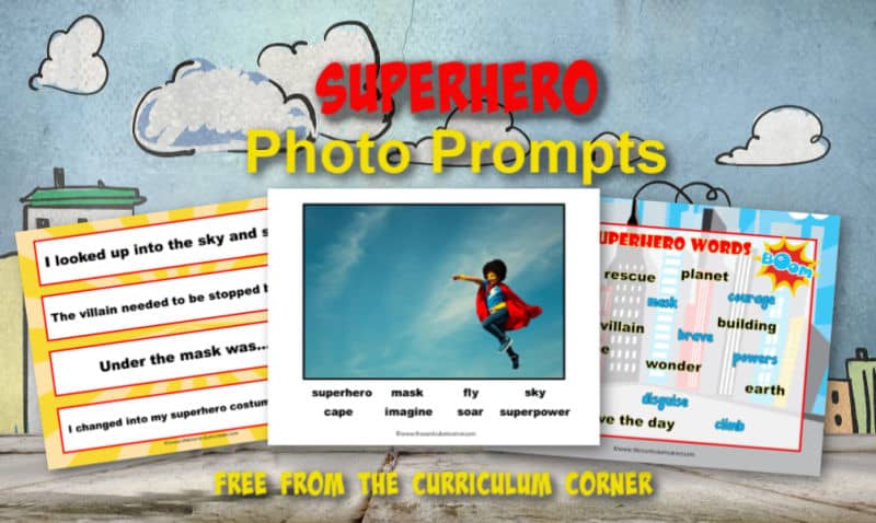 Help your students become super writers with the help of this free Superhero Photo Prompt Set. 