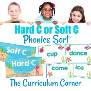 Hard C and Soft C Phonics Sort