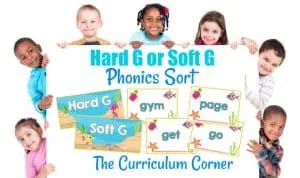 Phonics Sort Hard G or Soft G