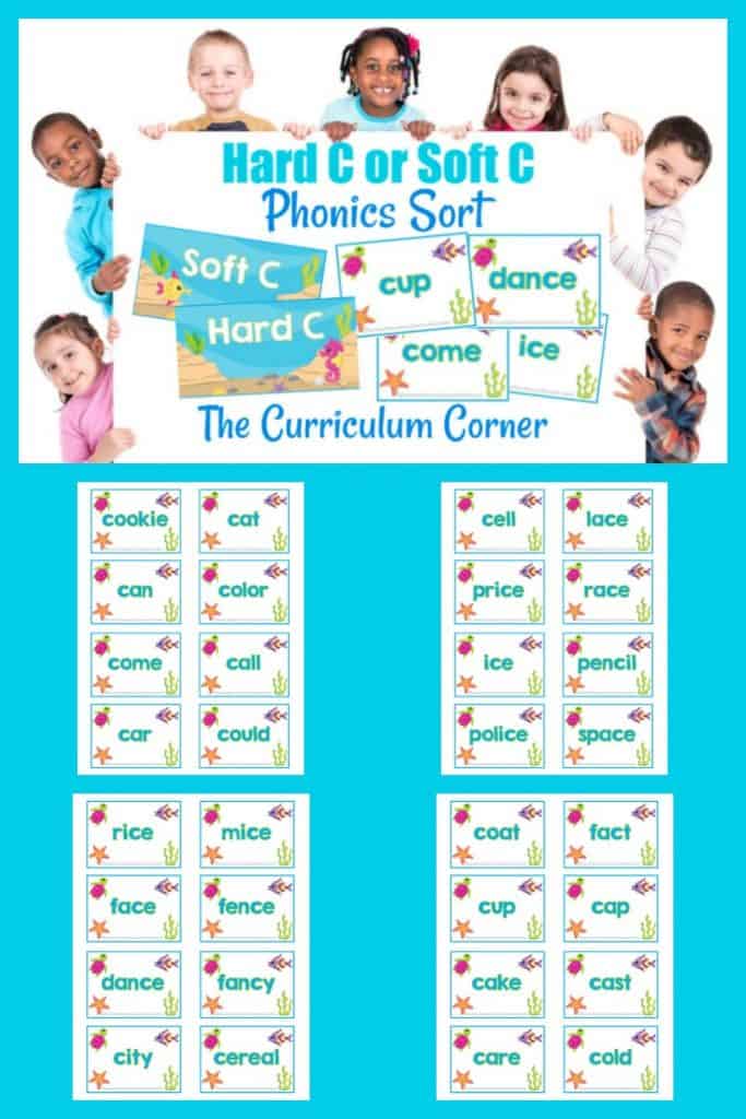 Hard C Soft C Phonics Sort