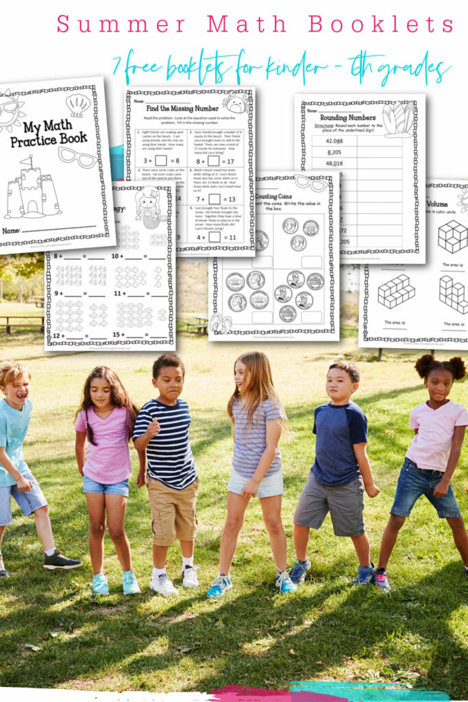 Download these free summer math booklets to help your students get a little math skill practice over the summer.