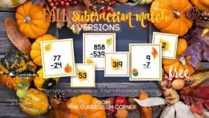 Fall Subtraction Match