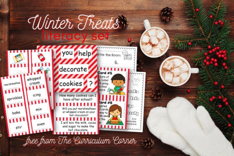 winter treats word work