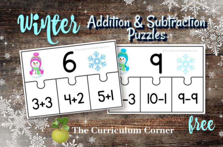 winter math fact practice 