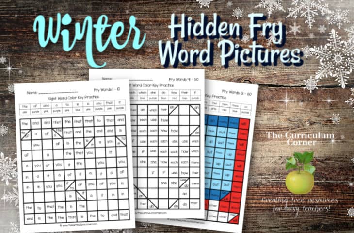 Winter Fry Word Hidden Pictures