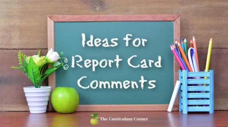 report card comments