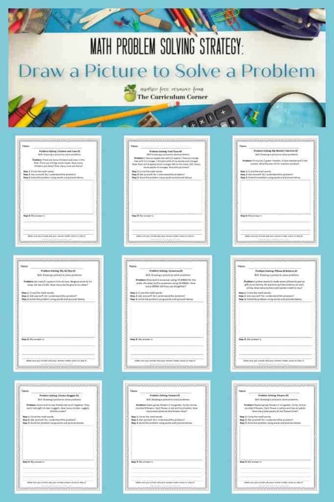 Strategy Draw a Picture The Curriculum Corner 123