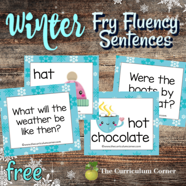 Winter Fry Fluency Sentences