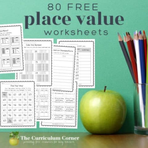 120 Chart Worksheets - The Curriculum Corner 123