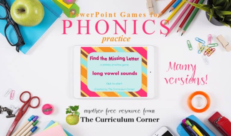 Phonics Games for PowerPoint - The Curriculum Corner 123