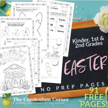 Free Easter No Prep Pages