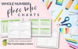 Place Value Charts - The Curriculum Corner 123