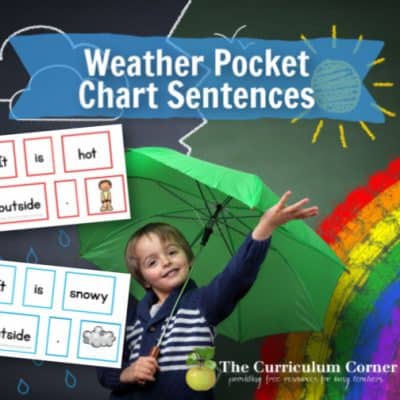 Weather Collection Methods Weather Collection - The Curriculum Corner 123