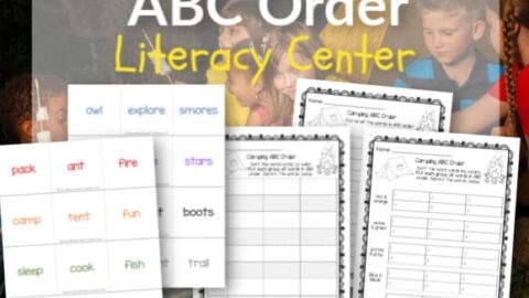 Image for Camping ABC Order Literacy Center