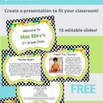 meet the teacher presentation template powerpoint free