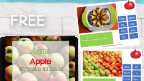 Image for Digital Apple Scrambled Sentences