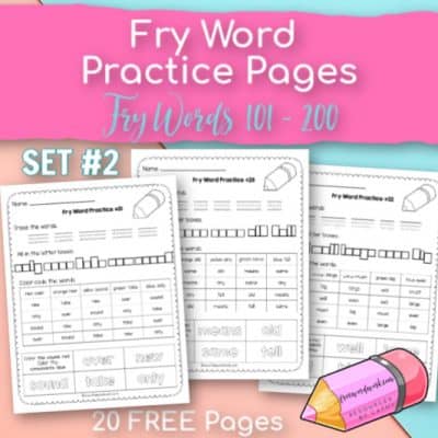 Fry Resource Collection - The Curriculum Corner 123