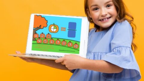 Image for Pumpkin Beginning Fractions Practice