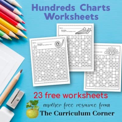 120 Chart Worksheets - The Curriculum Corner 123