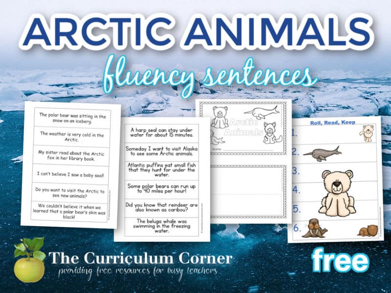 Try these free Arctic animals fluency sentences to help your children work on fluency with your children.