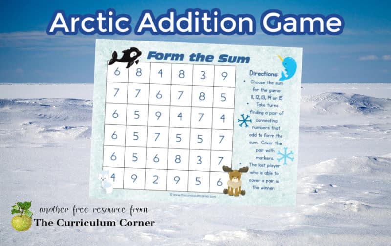 This free Arctic animals addition game can be added to your Arctic collection in the classroom.