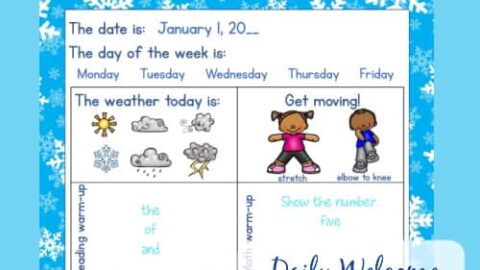 Image for January Daily Welcome for Kinder