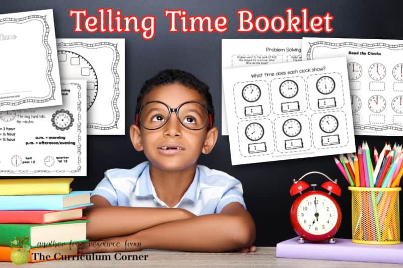 This free telling time practice booklet will offer independent practice for your students learning to tell time.