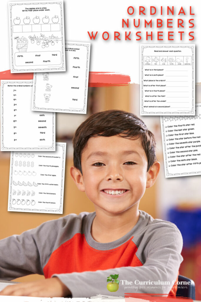 This free set of ordinal numbers worksheets will help your students develop an understanding of ordinal numbers.