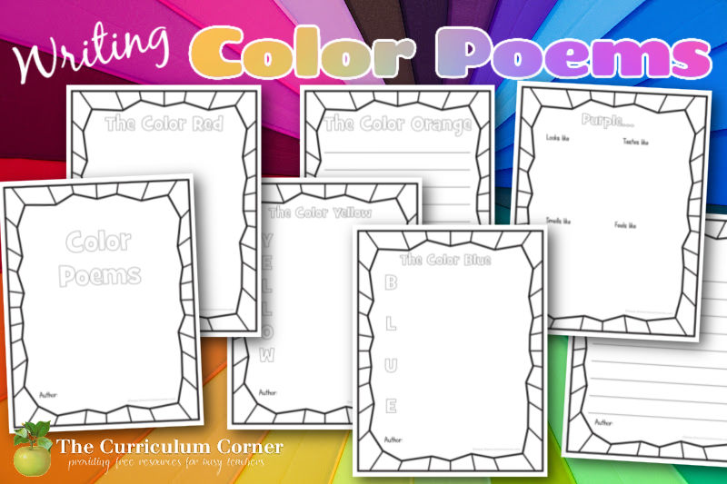Add color poems to your poetry study to fill your room with engaged authors and colorful writing.