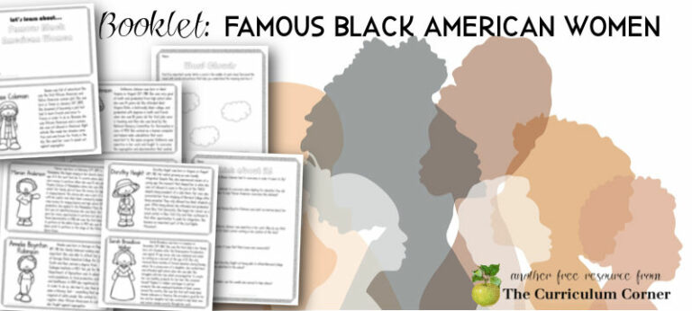 Booklet: Famous Black American Women - The Curriculum Corner 123