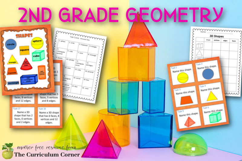 Download this 2nd grade geometry collection to help your students practice 2nd grade math standards.