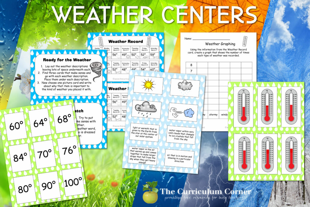 These weather science centers are designed to help your students learn more about weather in our world.