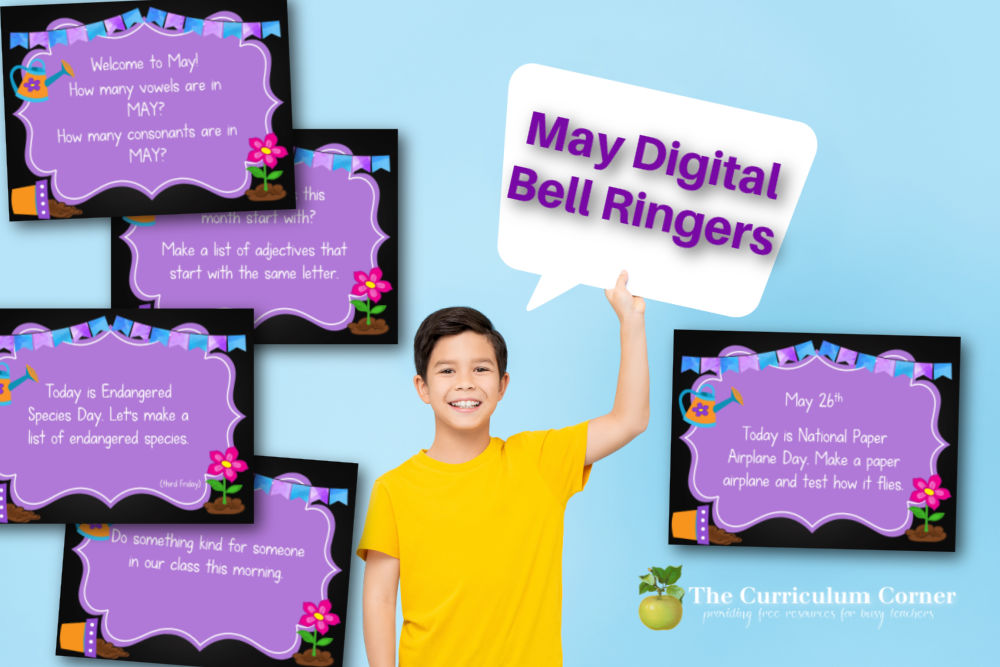 Download this set of Digital May Bell Ringers to add to your morning welcome routine during May.